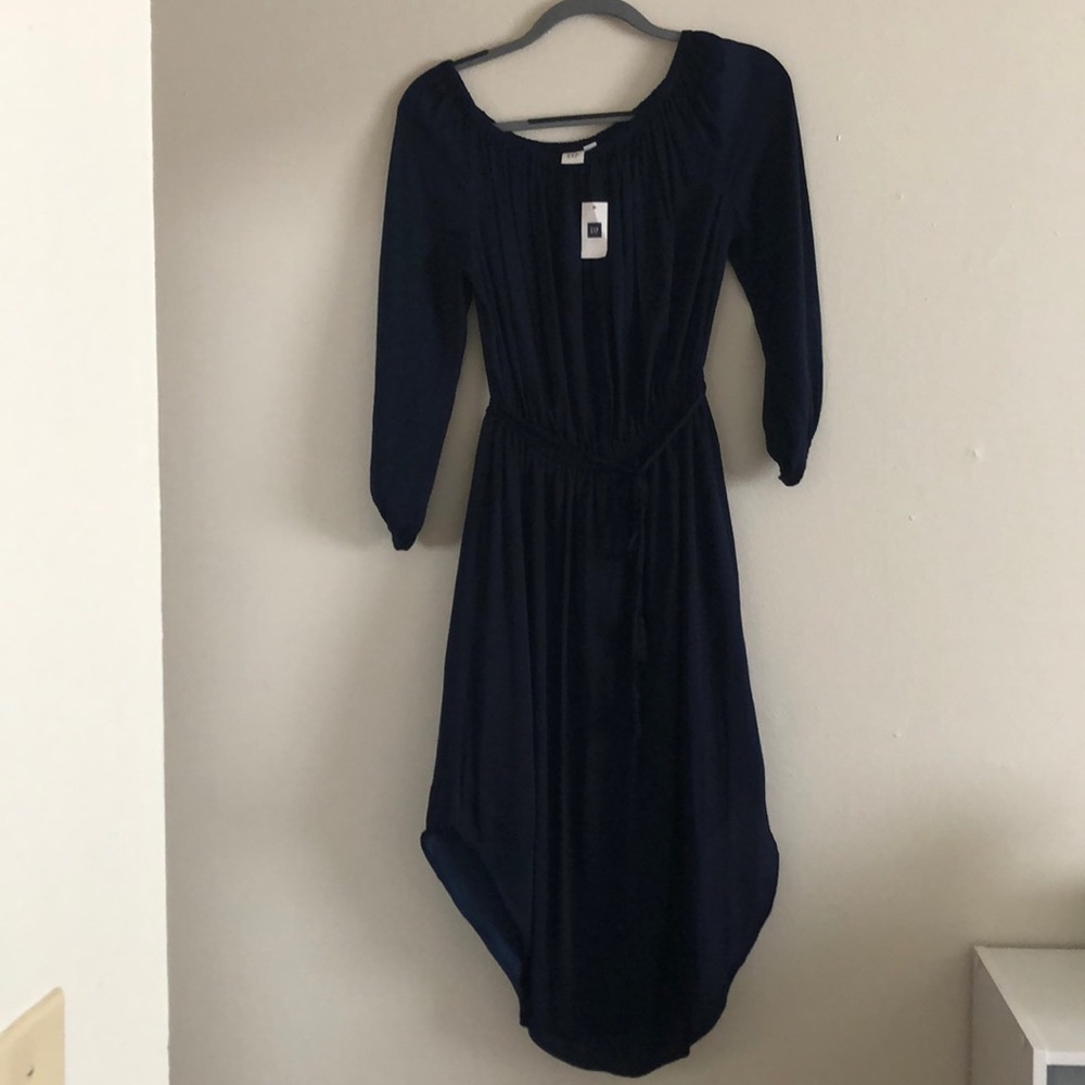 Navy Gap mid length dress